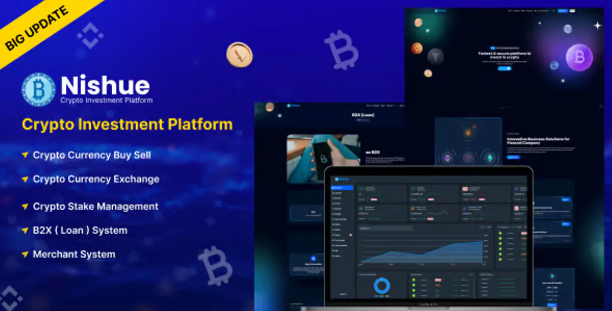 Nishue - CryptoCurrency Buy Sell Exchange and Lending with MLM System | Crypto Investment Platform